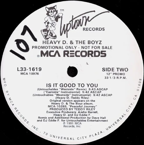 Album cover for Is It Good To You by Heavy D. & The Boyz