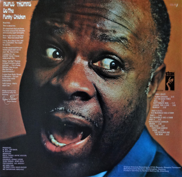 Rufus Thomas - Do The Funky Chicken, Funk / Soul, Funk, Soul, 1971 - Stax, Germany, Vinyl 1x LP, Album