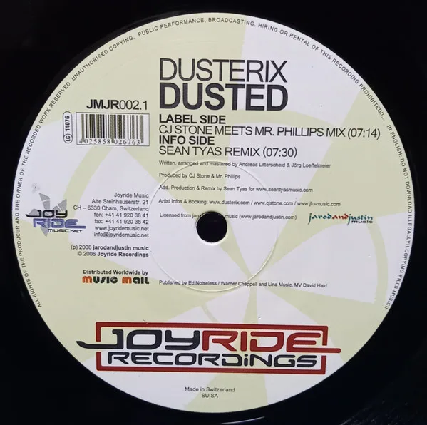 Album cover for Dusted by Dusterix