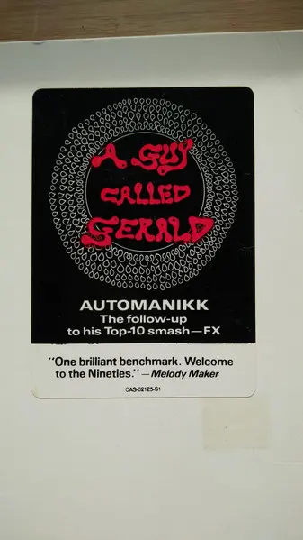 A Guy Called Gerald - Automanikk, Electronic, Acid House, Techno, 1990 - Columbia, US, Vinyl 1x 12", Promo, 33 ⅓ RPM