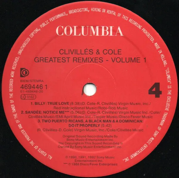 Clivillés & Cole - Greatest Remixes Vol. 1, Electronic, Funk / Soul, Hip Hop, Latin, Pop, Freestyle, House, Latin, Soul, Synt