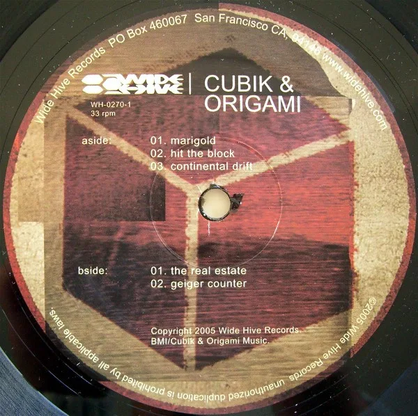 Album cover for EP 1 by Cubik & Origami