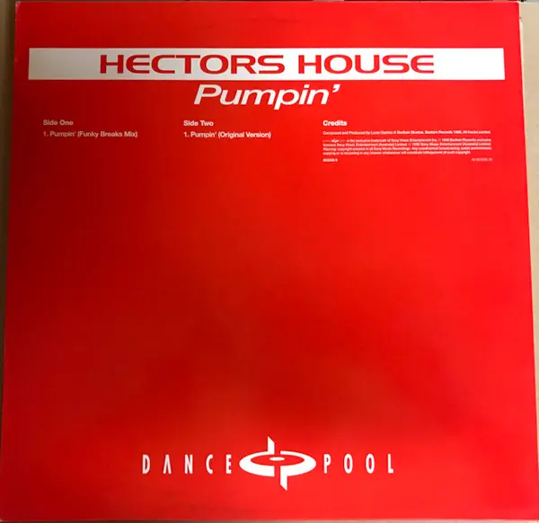 Hector's House - Pumpin', Electronic, House, 1996 - Dance Pool, Germany, Vinyl 1x 12", 45 RPM