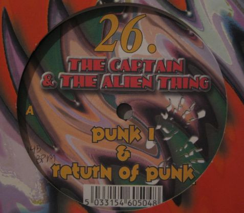 Captain Tinrib & Alien Thing, The - Punk 1 / Return Of Punk, Electronic, Hard House, 1999 - Tinrib Recordings, UK, Vinyl 1x 1
