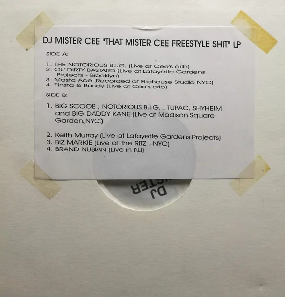 Album cover for 'That Mister Cee Freestyle Shit' by Mister Cee