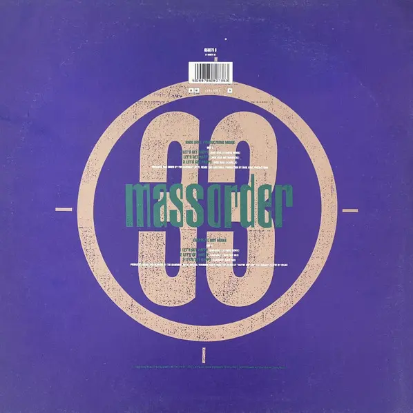 Mass Order - Let's Get Happy (Remixes), Electronic, Garage House, House, 1992 - Columbia, UK & Europe, Vinyl 1x 12", Single, 