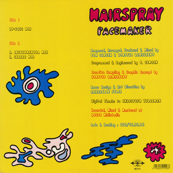 Hairspray - Pacemaker, Electronic, House, New Beat, 1991 - Beat Box (4), Belgium, Vinyl 1x 12", 45 RPM