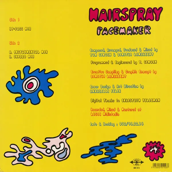 Hairspray - Pacemaker, Electronic, House, New Beat, 1991 - Beat Box (4), Belgium, Vinyl 1x 12", 45 RPM