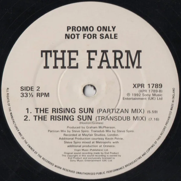 Album cover for Rising Sun by Farm, The