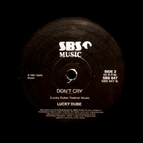 Album cover for Prisoner / Don't Cry by Lucky Dube