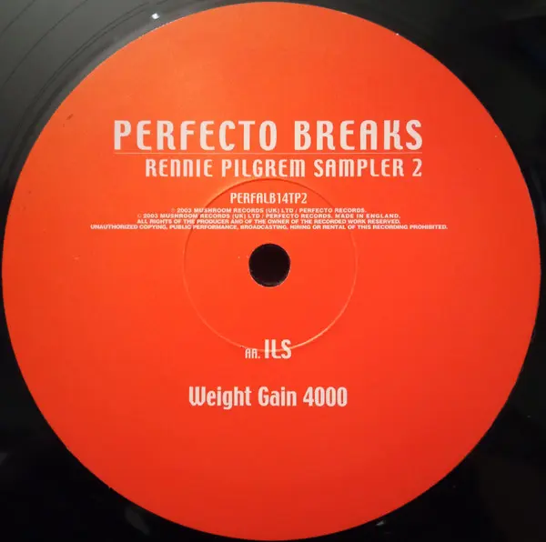 Rennie Pilgrem - Perfecto Breaks (Sampler 2), Electronic, Breakbeat, Breaks, 2003 - Perfecto, UK, Vinyl 1x 12", Sampler