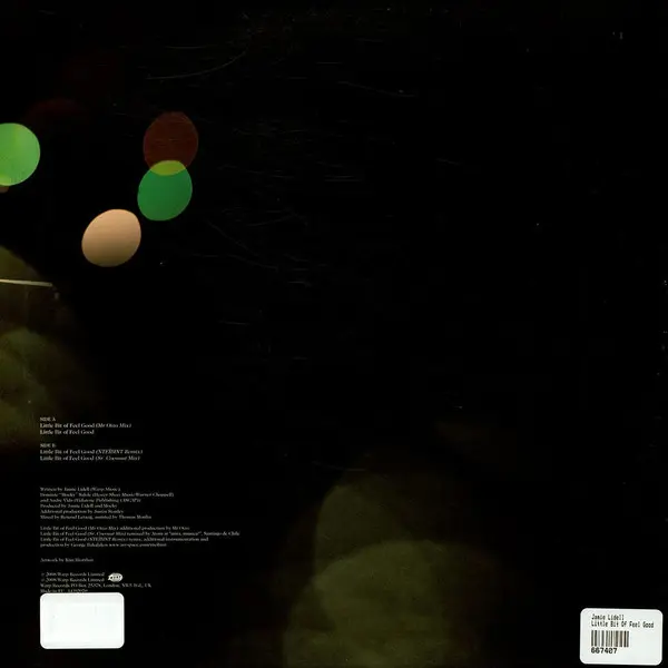 Jamie Lidell - Little Bit Of Feel Good, Electronic, Funk / Soul, Electro, Soul, 2008 - Warp Records, France, Vinyl 1x Single,