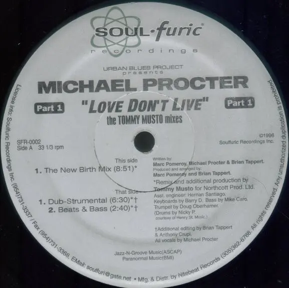 Love Don't Live (Part 1) (The Tommy Musto Mixes)