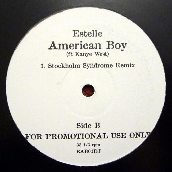Estelle Ft. Kanye West - American Boy, Electronic, Hip Hop, Electro, House, 2008 - Not On Label, UK, Vinyl 1x 12", 33 ⅓ RPM, 
