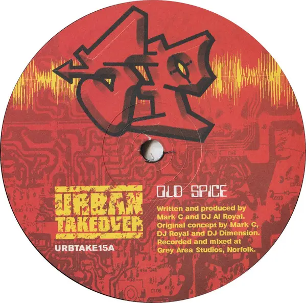 Sonic Perfection - Old Spice / Gun Runner, Electronic, Drum n Bass, Jungle, 1999 - Urban Takeover, UK, Vinyl 1x 12"