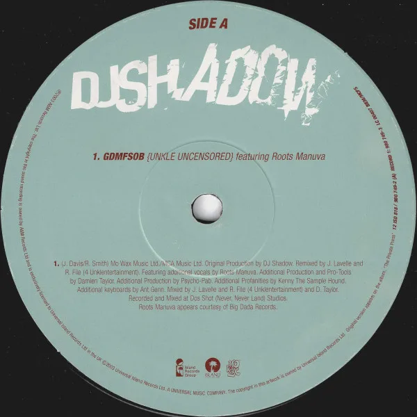 Album cover for Mashin' On The Motorway by DJ Shadow