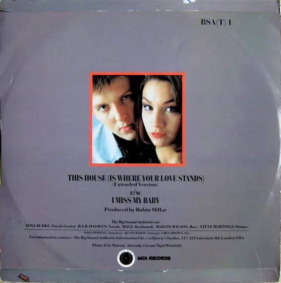 Album cover for This House (Is Where Your Love Stands) by Big Sound Authority