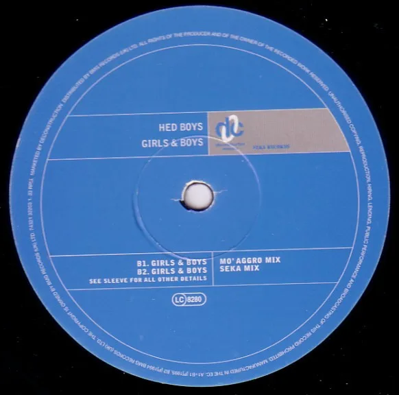 Album cover for Girls & Boys by Hed Boys