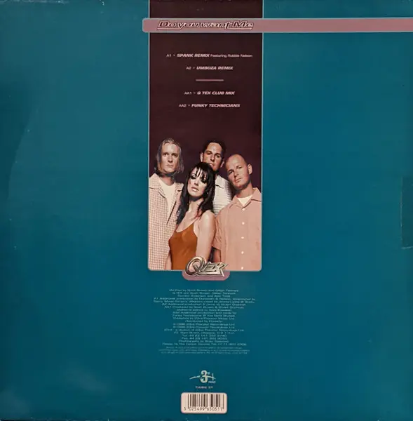 Q-Tex - Do You Want Me, Electronic, Drum n Bass, House, 1996 - 23rd Precinct Recordings Ltd, UK, Vinyl 1x 12", 33 ⅓ RPM