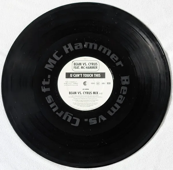 Album cover for U Can't Touch This by Beam Vs. Cyrus Feat. MC Hammer