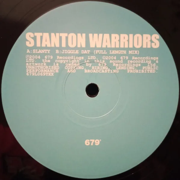 Album cover for Slanty / Jiggle Dat by Stanton Warriors