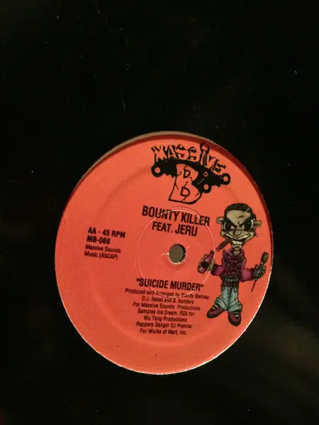 Bounty Killer - Suicide Murder / Suicide Murder (Remix), Hip Hop, Reggae, Dancehall, Ragga HipHop, 1995 - Massive B, US, Viny