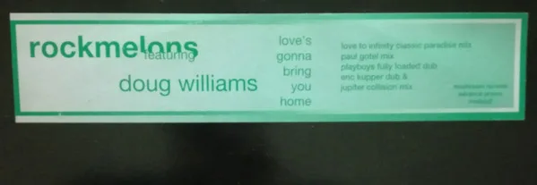 Album cover for Love's Gonna Bring You Home by Rockmelons, The Featuring Doug Williams