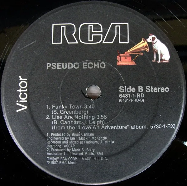 Album cover for Funkytown by Pseudo Echo