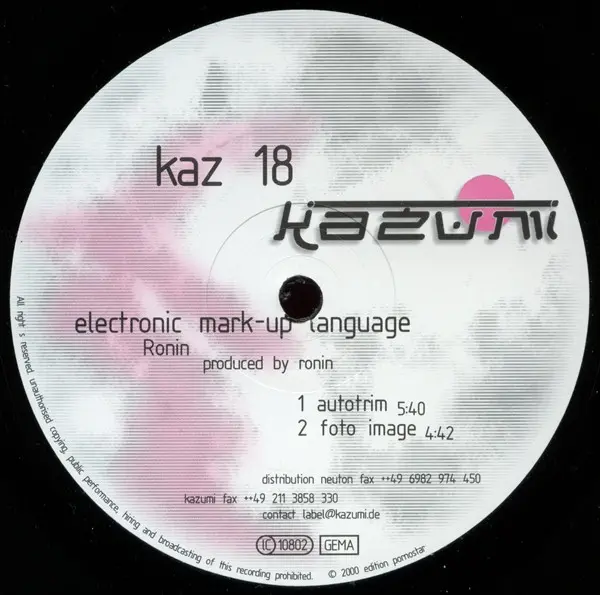 Electronic Mark-Up Language