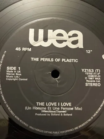 Album cover for The Love I Love by Perils Of Plastic