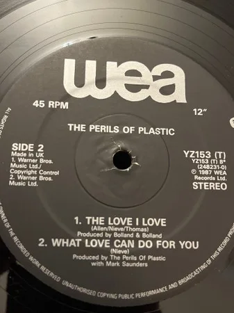 Album cover for The Love I Love by Perils Of Plastic