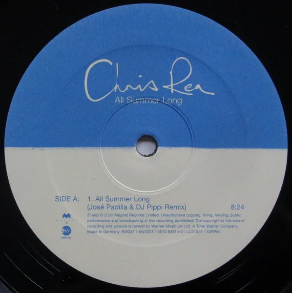 Album cover for All Summer Long by Chris Rea