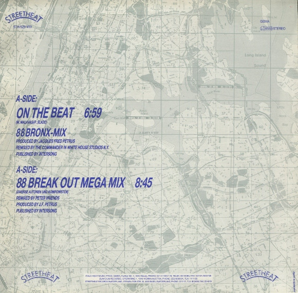 Album cover for On The Beat (88 Bronx Mix) / 88 Break Out Mega Mix by Brooklyn, Bronx & Queens Band, The