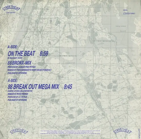 Album cover for On The Beat (88 Bronx Mix) / 88 Break Out Mega Mix by Brooklyn, Bronx & Queens Band, The