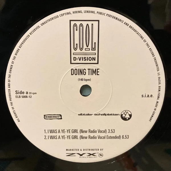 Album cover for I Was A Ye-Ye Girl by Doing Time