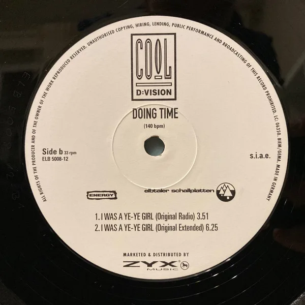 Album cover for I Was A Ye-Ye Girl by Doing Time