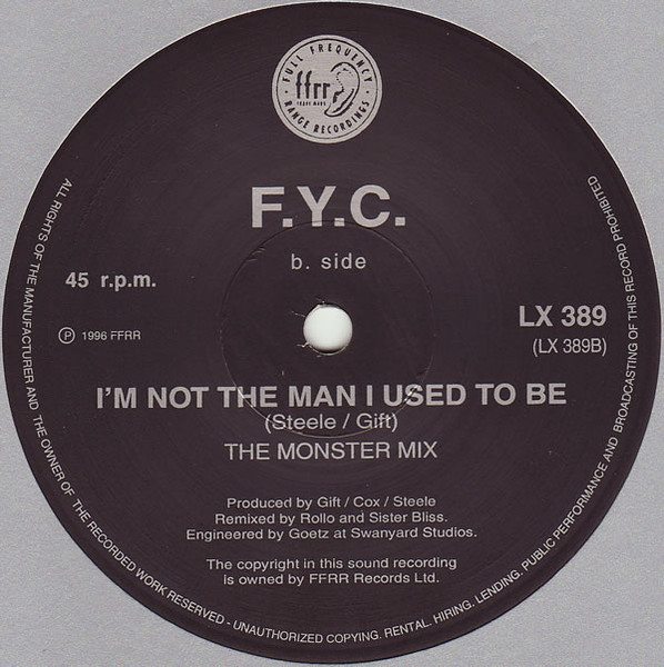 Fine Young Cannibals - The Flame, Electronic, House, Progressive House, 1996 - FFRR, UK, Vinyl 1x 12", 45 RPM