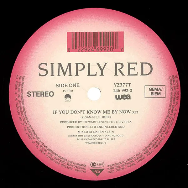 Album cover for If You Don't Know Me By Now by Simply Red