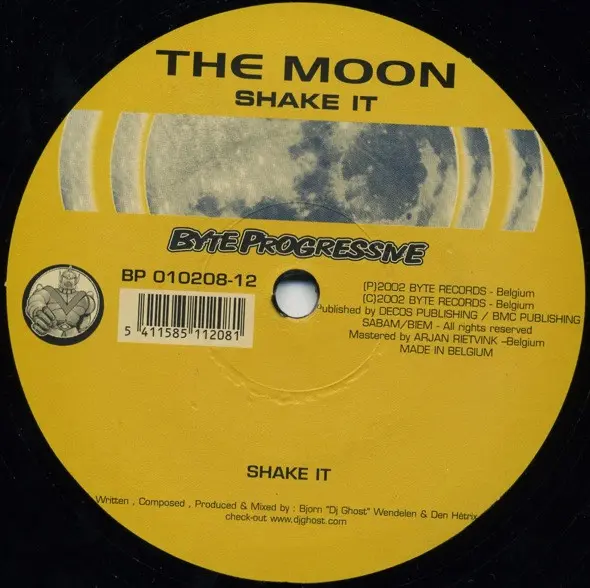 Moon, The - Shake It, Electronic, Progressive House, Techno, 2002 - Byte Progressive, Belgium, Vinyl 1x 12"