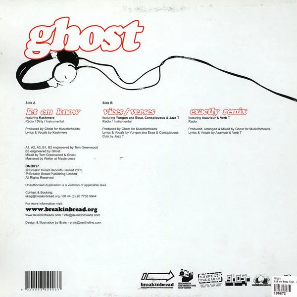 Album cover for Let Em Know EP by Ghost (4)
