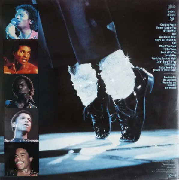 Album cover for Live by Jacksons, The