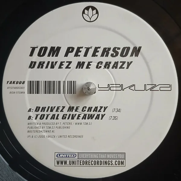 Album cover for Drives Me Crazy by Tom Peterson