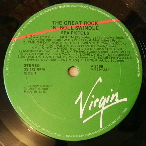 Album cover for The Great Rock 'N' Roll Swindle by Sex Pistols