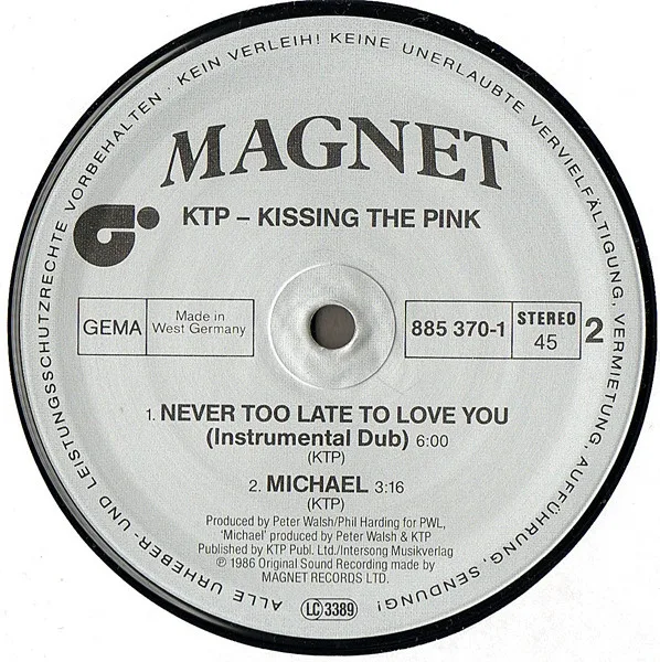 Album cover for Never Too Late To Love You by Kissing The Pink