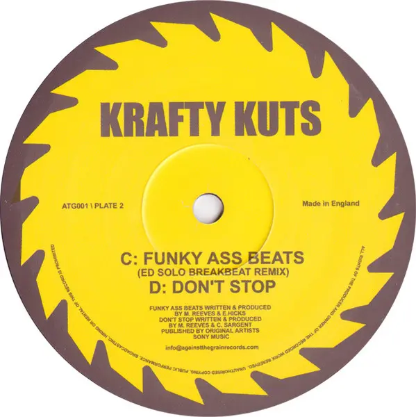 Krafty Kuts - Lost Plates E.P., Electronic, Breakbeat, Breaks, 2001 - Against The Grain, UK, Vinyl 2x 12", EP