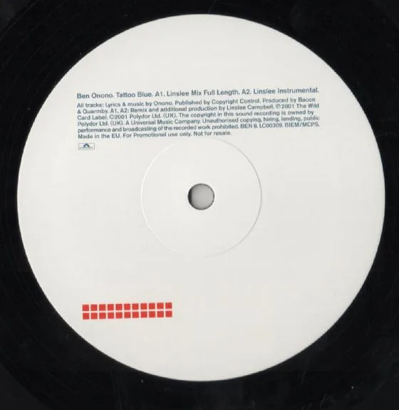 Album cover for Tattoo Blue by Ben Onono