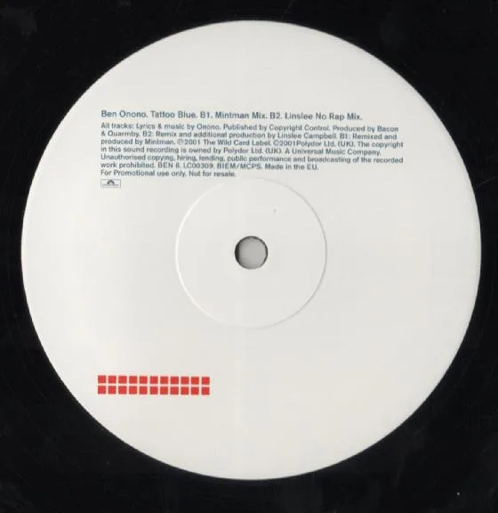 Album cover for Tattoo Blue by Ben Onono