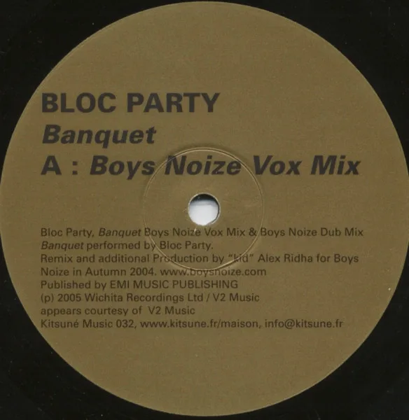Album cover for Banquet (Boys Noize Remixes) by Bloc Party