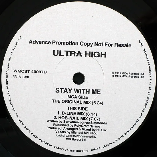 Album cover for Stay With Me (DJ Exclusive Mixes By Ultra High) by Ultra High