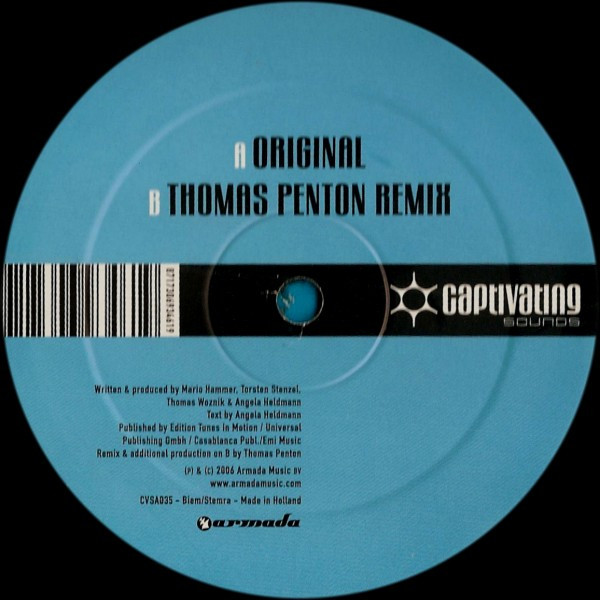 Mario Hammer & Funabashi - Moments, Electronic, Trance, 2006 - Captivating Sounds, Netherlands, Vinyl 1x 12"